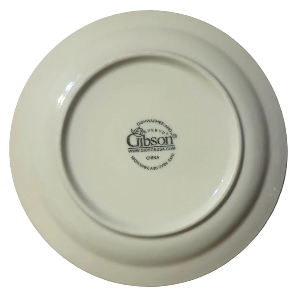 2 Vtg 2000-09 Everyday Gibson Housewares Windham Salad Dessert Plate Cobalt Blue